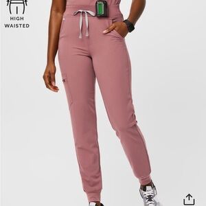 Figs NWOT Mauve high waisted Zamora joggers